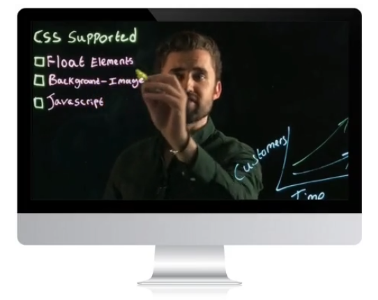 Lavalier microphone clipped to a presenter at a Lightboard