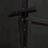 Black squeegee attached to lightboard side view