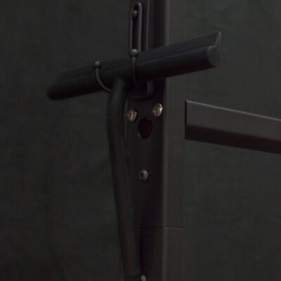 Black squeegee attached to lightboard side view